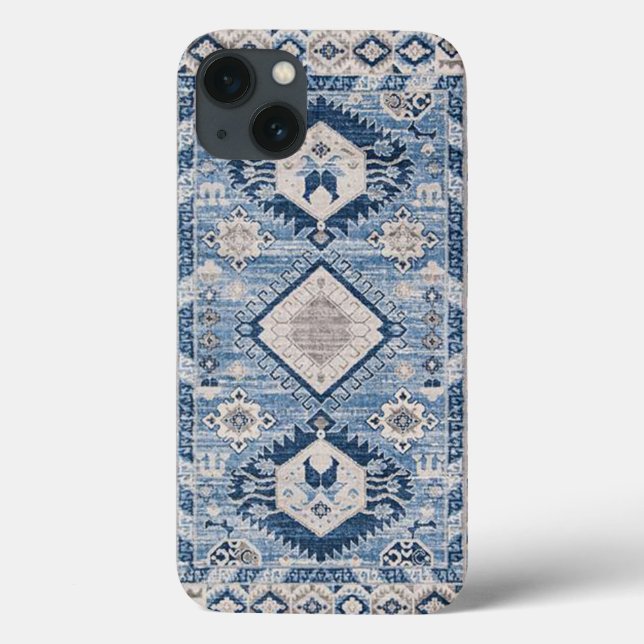 Oriental Antique Blue Kilim Rug Case-Mate iPhone Hülle (Rückseite)