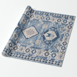 Oriental Antique Blue Kilim Rug Geschenkpapier