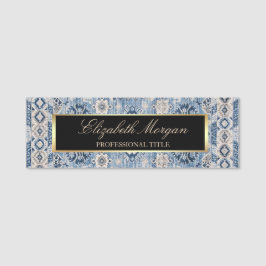 Oriental Antique Blue Kilim Rug Namensschild