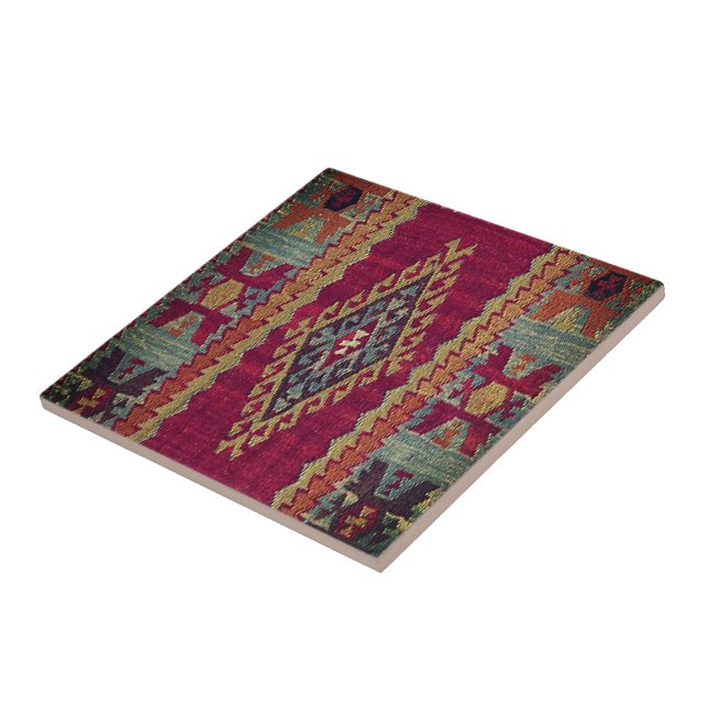 Oriental Antique Kilim Rug Fliese (Seite)