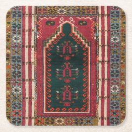 Oriental Antique Kilim Rug Rechteckiger Pappuntersetzer