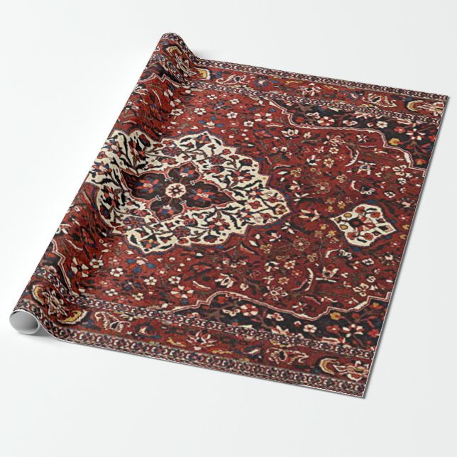 Oriental Antique Persian Türkischer Rug Geschenkpapier (Ungerollt)
