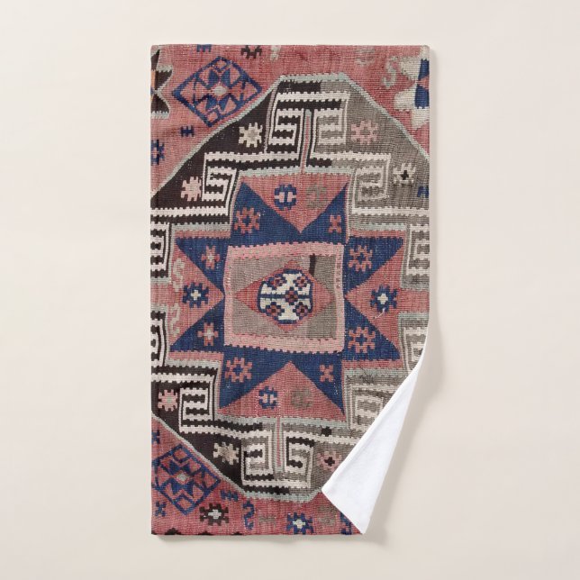 Oriental Antique Red Kilim Rug Badhandtuch Set (Handtuch)