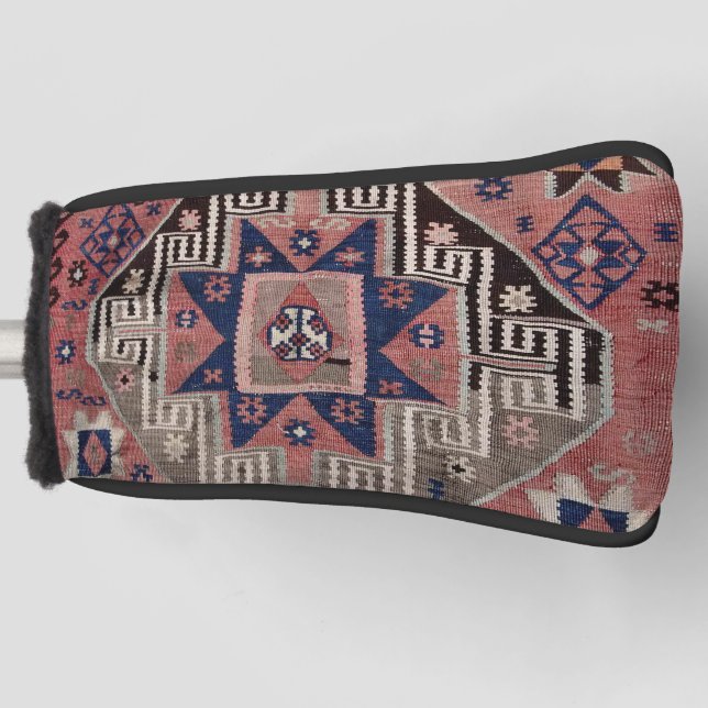 Oriental Antique Red Kilim Rug Golf Headcover (Vorderseite)