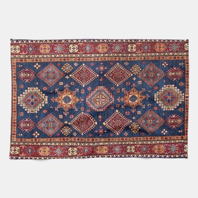 Oriental Antique Turkis Rug Pattern Geschirrtuch (Horizontal)