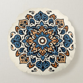 Oriental Arabesque Majestic Motifs Rundes Kissen