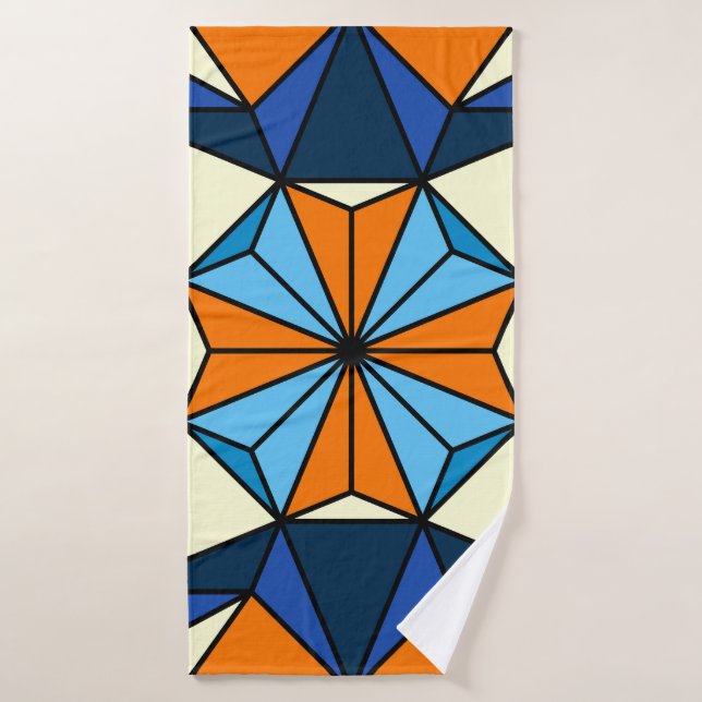 Oriental Arabic Geometric Seamless Pattern Badehandtuch (Badehandtuch)