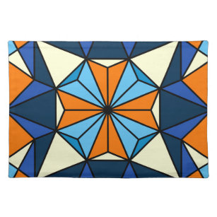 Oriental Arabic Geometric Seamless Pattern Stofftischset