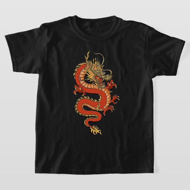 Oriental Art Dragon Design Tokyo Japanischer Pop A T-Shirt (Ablage )