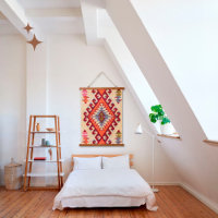 Oriental Beige Turkish Kilim Rug Wall