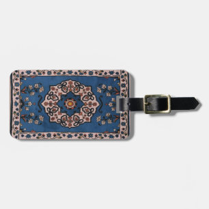 Oriental Blau  Persisch  Türkisch  Muster Gepäckanhänger