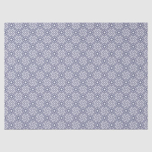 Oriental Blue White marokkanische Geometrie Muster Seidenpapier