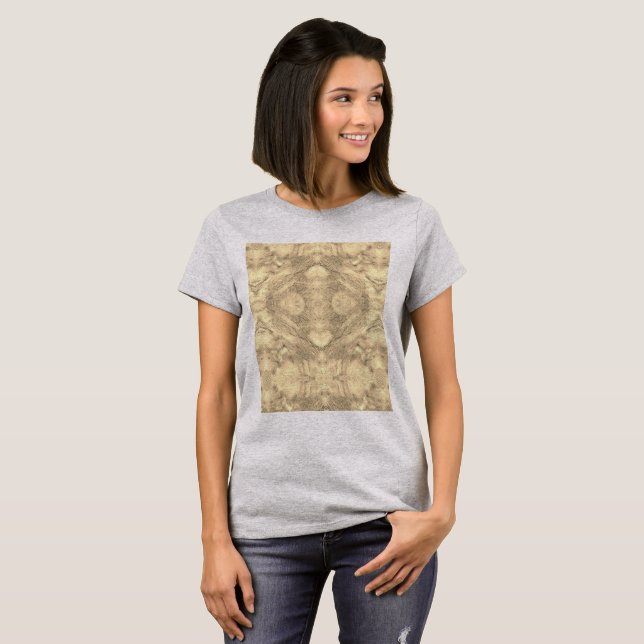 Oriental Boho Chic - Abstrakte Fantasie T-Shirt (Vorne ganz)