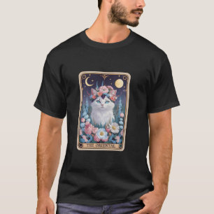 Oriental Cat Tarot Card Kinderlose Katze Lady Kitt T-Shirt