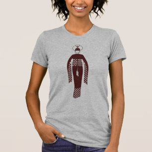 Oriental Dark Red Woman Turban Türkei Art Nouveau T-Shirt