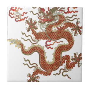 Oriental Dragon Fliese