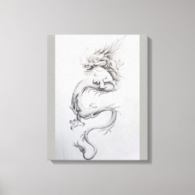 Oriental Dragon Leinwanddruck (Vorderseite)