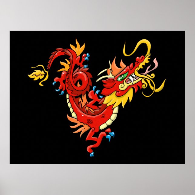 Oriental Dragon Poster (Vorne)