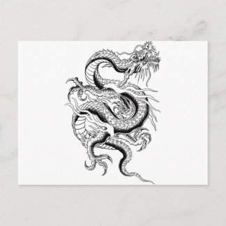 Oriental Dragon Postkarte