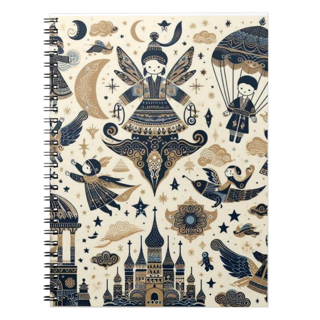 Oriental Dreams Notebook: Kultur, Monde & Parachu Notizblock (Vorderseite)