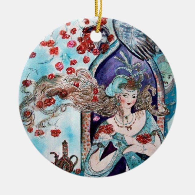 ORIENTAL FAIRE TALE Blue Sapphire Keramikornament (Vorne)
