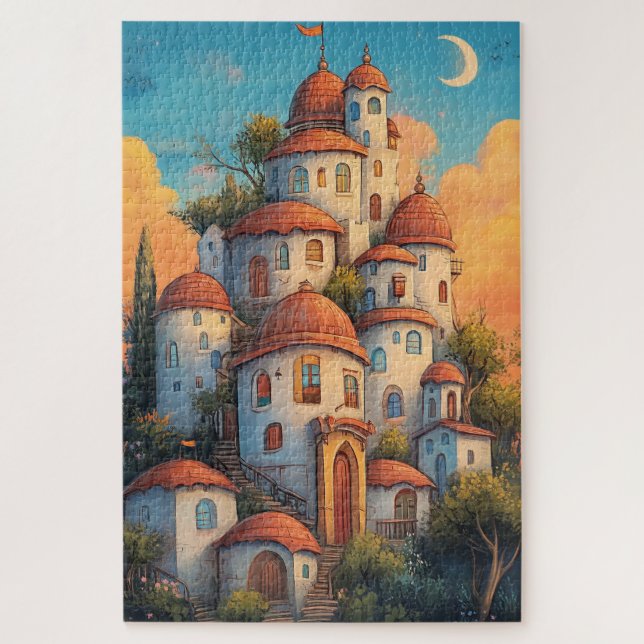 Oriental Fairy Tale Houses Puzzle (Vertikal)