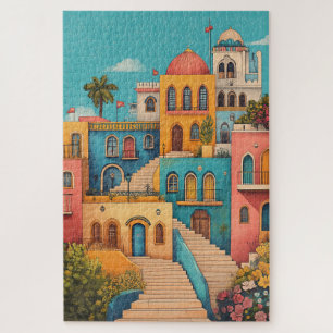 Oriental Fairy Tale Houses Puzzle