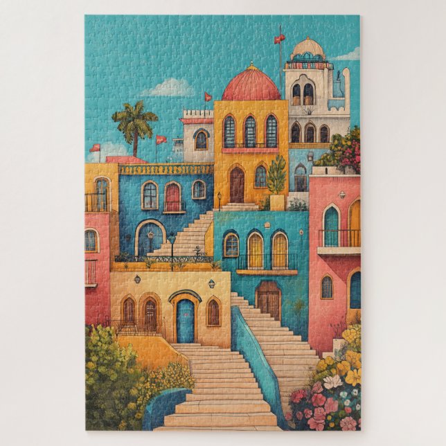 Oriental Fairy Tale Houses Puzzle (Vertikal)