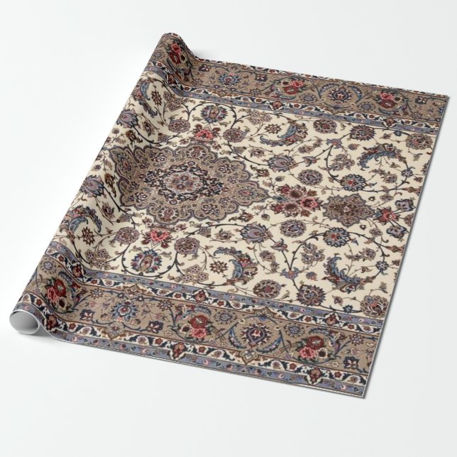Oriental Floral Persian Teppichmuster Geschenkpapier (Ungerollt)