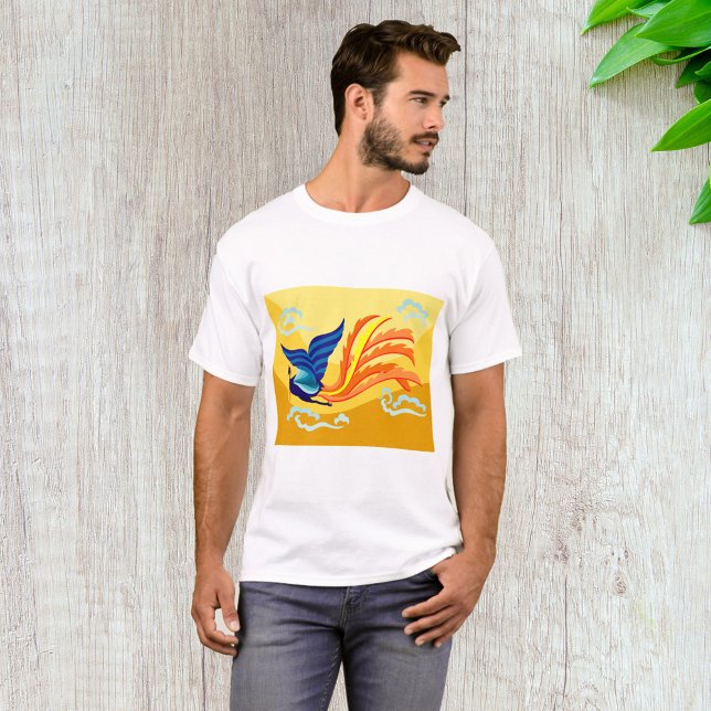 Oriental Flying Phoenix Mens T - Shirt (Von Creator hochgeladen)