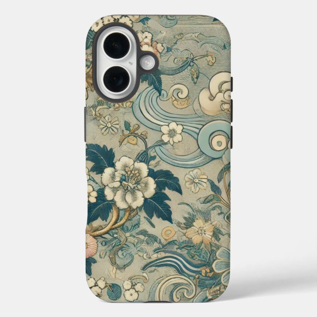 Oriental Garden Pattern Case-Mate iPhone Hülle (Rückseite)