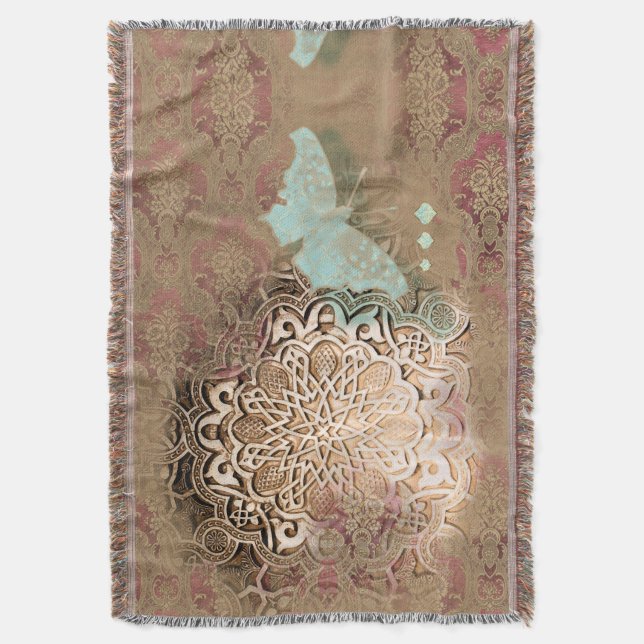 Oriental Glow II - Blanket Decke (Vorderseite Vertikal)