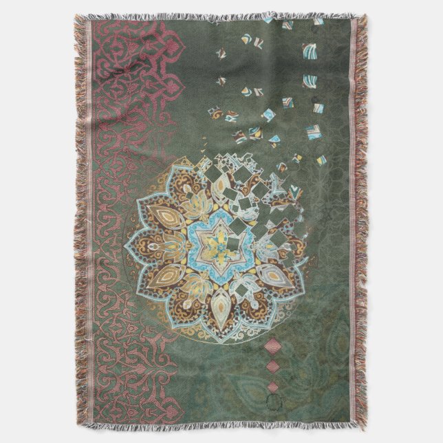Oriental Glow III - Blanket Decke (Vorderseite Vertikal)