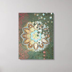 Oriental Glow III - Wrapped Canvas Leinwanddruck