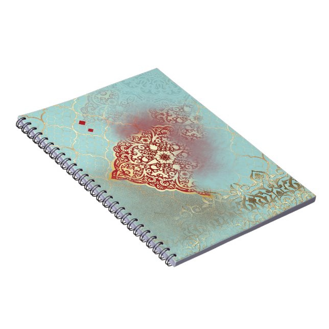 Oriental Glow - Notebook Notizblock (Rechte Seite)