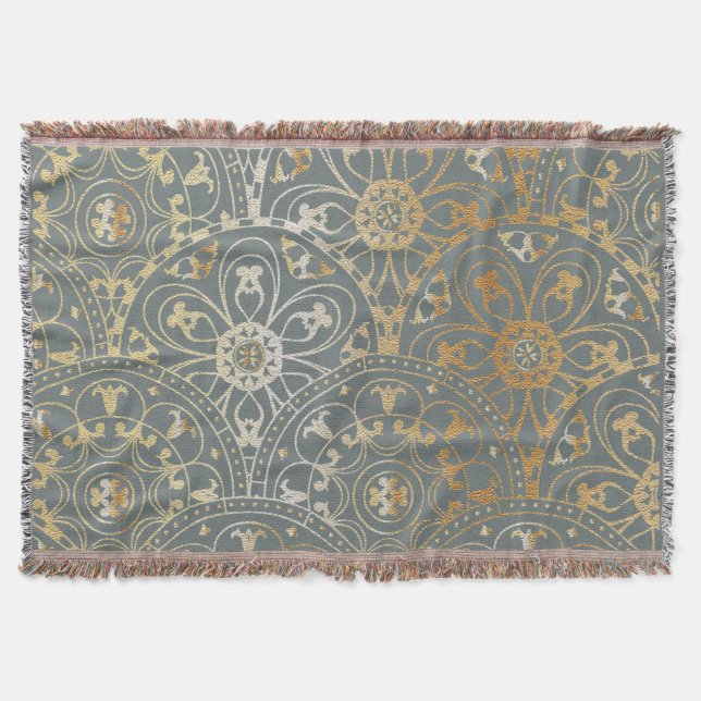 Oriental Golden Pattern - Blanket Decke (Vorderseite)