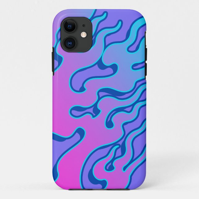 Oriental Japanese Neon Flame  Case-Mate iPhone Hülle (Rückseite)