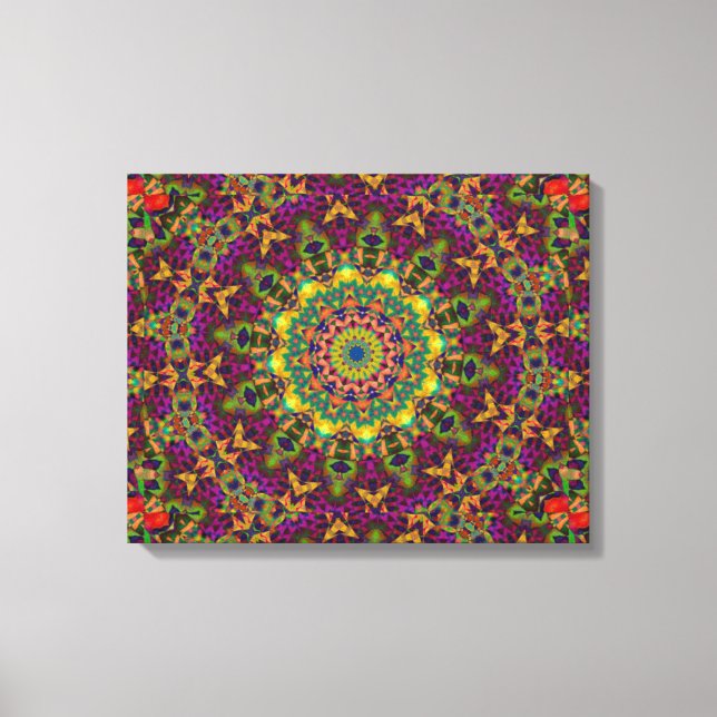 Oriental Kaleidoscope Wall Leinwand (Vorderseite)