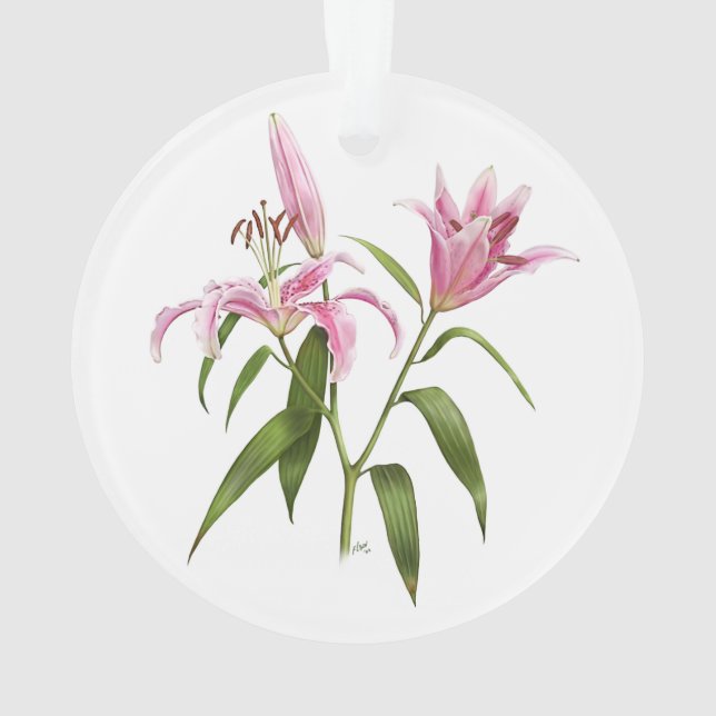 Oriental Lily - Stargazer Ornament (Rückseite)
