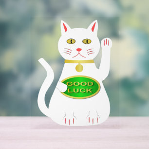 Oriental Lucky Cat Acrylschild