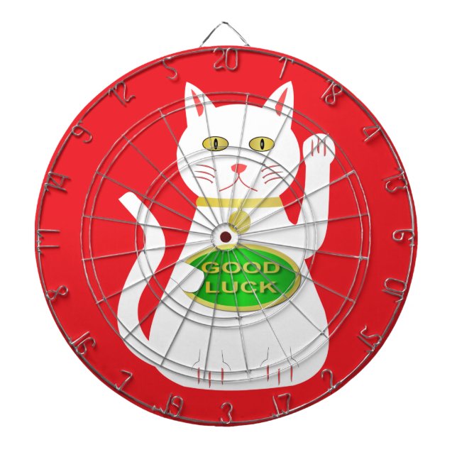 Oriental Lucky Cat Dartscheibe (vorne)