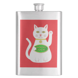 Oriental Lucky Cat Flachmann