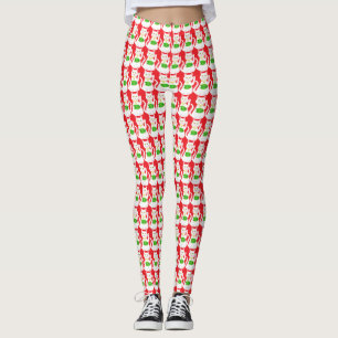 Oriental Lucky Cat Gemustert Leggings
