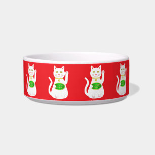 Oriental Lucky Cat Gemustert Napf