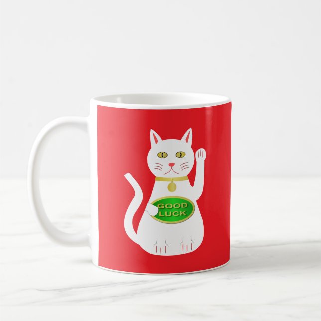 Oriental Lucky Cat Kaffeetasse (Links)