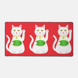 Oriental Lucky Cat Schreibtischunterlage