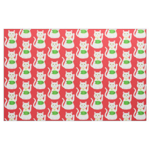 Oriental Lucky Cat Stoff