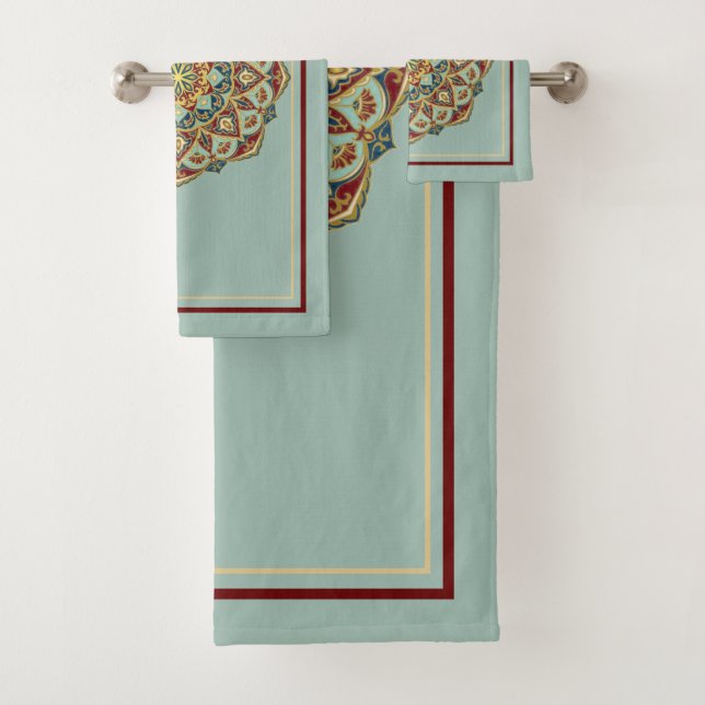 Oriental Mandala - Badetuch-Set Badhandtuch Set (Insitu)