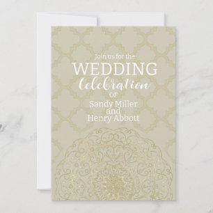 Oriental Mandala - Einladungskarte für Hochzeiten Einladung