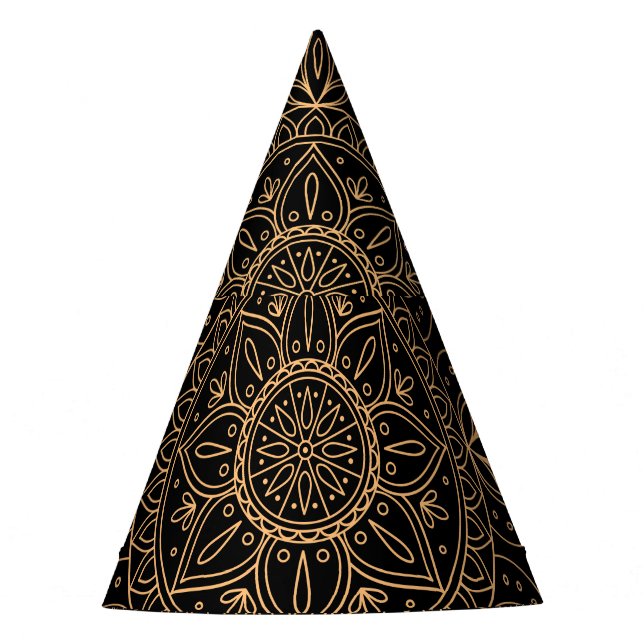 Oriental Mandala, Luxus Vintages Muster. Partyhütchen (Vorderseite)